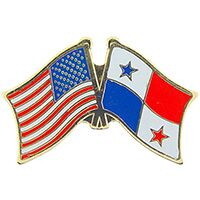 Eagle Emblems P09784 Pin-Usa/Panama (CROSS FLAGS), (1-1/8")