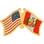 Eagle Emblems P09786 Pin-Usa/Peru (CROSS FLAGS), (1-1/8")