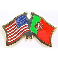 Eagle Emblems P09790 Pin-Usa/Portugal (CROSS FLAGS), (1-1/8")