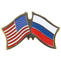Eagle Emblems P09793 Pin-Usa/Russia (CROSS FLAGS), (1-1/8")