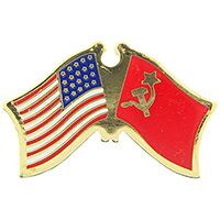 Eagle Emblems P09794 Pin-Usa/Ussr (CROSS FLAGS), (1-1/8")