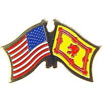 Eagle Emblems P09797 Pin-Usa/Scotland (CROSS FLAGS), (1-1/8")
