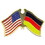 Eagle Emblems P09819 Pin-Usa/Germany (Cross Flags) (1-1/8")