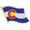 Eagle Emblems P09906 Pin-Colorado (Flag) (1")
