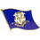 Eagle Emblems P09907 Pin-Connecticut (FLAG), (1-1/16")