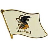 Eagle Emblems P09914 Pin-Illinois (FLAG), (1-1/16