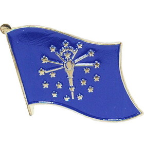 Eagle Emblems P09915 Pin-Indiana (FLAG), (1-1/16")