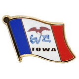 Eagle Emblems P09916 Pin-Iowa (Flag) (1