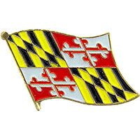 Eagle Emblems P09921 Pin-Maryland (FLAG), (1-1/16")