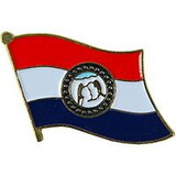 Eagle Emblems P09926 Pin-Missouri (Flag) (1
