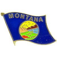 Eagle Emblems P09927 Pin-Montana (FLAG), (1-1/16")