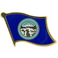 Eagle Emblems P09928 Pin-Nebraska (FLAG), (1-1/16")