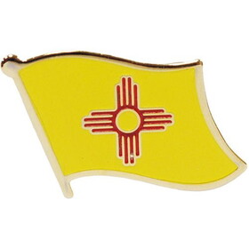 Eagle Emblems P09932 Pin-New Mexico (FLAG), (1-1/16")