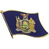 Eagle Emblems P09933 Pin-New York (Flag) (1