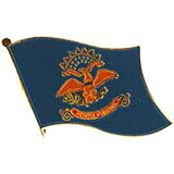 Eagle Emblems P09935 Pin-North Dakota (FLAG), (1-1/16