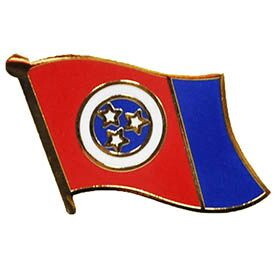 Eagle Emblems P09943 Pin-Tennessee (FLAG), (1-1/16")