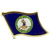 Eagle Emblems P09947 Pin-Virginia (FLAG), (1-1/16