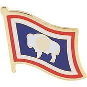 Eagle Emblems P09951 Pin-Wyoming (FLAG), (1-1/16")