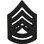 Eagle Emblems P10217 Rank-Usmc, E7, Gunnery Sgt (Subdued) (1")