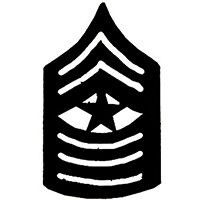 Eagle Emblems P10220 Rank-Usmc,E9,Sgt.Major (SUBDUED), (7/8" Wide)