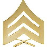 Eagle Emblems P10225 Rank-Usmc, E5, Sgt (Gld) (1