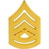 Eagle Emblems P10227 Rank-Usmc,E7,Gunnery Sgt (GLD), (7/8