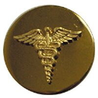 Eagle Emblems P10403 Pin-Army,Enl,Medical (GLD), (1")