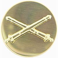 Eagle Emblems P10405 Pin-Army,Enl,Field Artily (GLD), (1")