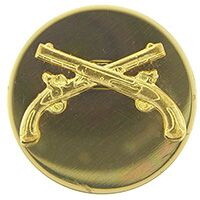 Eagle Emblems P10413 Pin-Army, Enl, Milt.Police (Gld) (1-1/16")