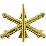 Eagle Emblems P10449 Pin-Army,Artillery,Air Defense (1-3/8