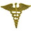 Eagle Emblems P10453 Pin-Medical,Caduceus (GLD) Cut-Out, (1")