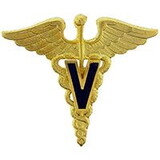 Eagle Emblems P10455 Pin-Medical,Caduceus,Veter. (GLD), (1