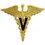 Eagle Emblems P10455 Pin-Army, Medic, Cad, Veter. (Gld) (1-1/8")