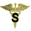 Eagle Emblems P10457 Pin-Medical,Caduceus,Spec. (GLD), (1")