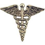 Eagle Emblems P12002 Pin-Medical,Caduceus (SLV), (1")