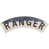 Eagle Emblems P12005 Pin-Army, Ranger, Tab (Blk/Slv) (1-5/16