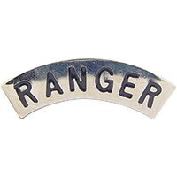 Eagle Emblems P12005 Pin-Army,Ranger,Tab (BLK/SLV), (1-5/16")