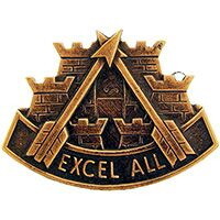 Eagle Emblems P12009 Pin-Army,Eng.Excel All (1")