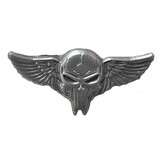 Eagle Emblems P12014 Wing-Death, Skull, Mini, Gld (1-1/4