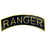 Eagle Emblems P12018 Pin-Army, Ranger, Tab (Gld/Blk) (1