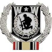 Eagle Emblems P12207 Pin-Wounded Warrior Wreath, Iraqi Freedom (1-1/8")
