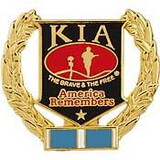 Eagle Emblems P12221 Pin-Kia, Honor Wreath Korea (1-1/8