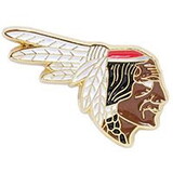 Eagle Emblems P12227 Pin-Indian, Warrior (1