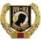 Eagle Emblems P12232 Pin-Pow*Mia Wreath Wwii (1-1/8