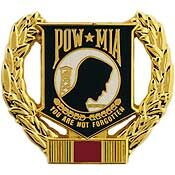 Eagle Emblems P12232 Pin-Pow*Mia Wreath Wwii (1-1/8")