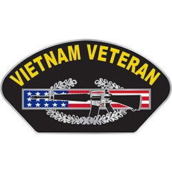 Eagle Emblems P12248 Pin-Viet, Veteran, Cib (1-1/4")