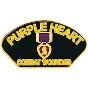 Eagle Emblems P12253 Pin-Purple Heart,Combat WOUNDED, (1-1/4")