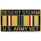 Eagle Emblems P12258 Pin-Dest.Storm, Army, Vet. (1-1/8