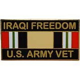 Eagle Emblems P12265 Pin-Iraqi Freed,Army,Vet. (1-1/8