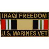 Eagle Emblems P12266 Pin-Iraqi Freed, Usmc, Vet. (1-1/8